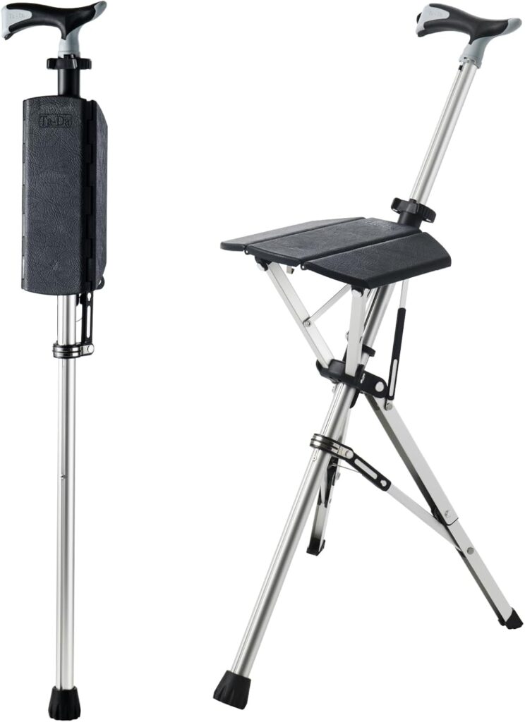 ステッキチェア 杖椅子 椅子になる杖 一脚杖